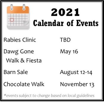 2021 Events Calendar