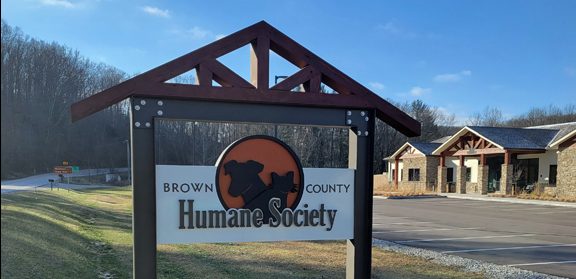 Photo of outside of BCHS shelter and sign. 