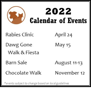 2022 BCHS Calendar of Events